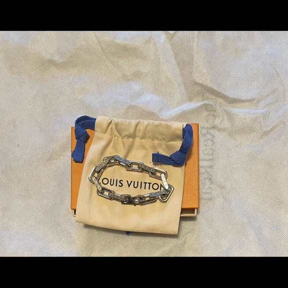 Louis Vuitton Chain Links Mens Bracelet. Size medium. Colour: Stainless Steel - Picture 2 of 6